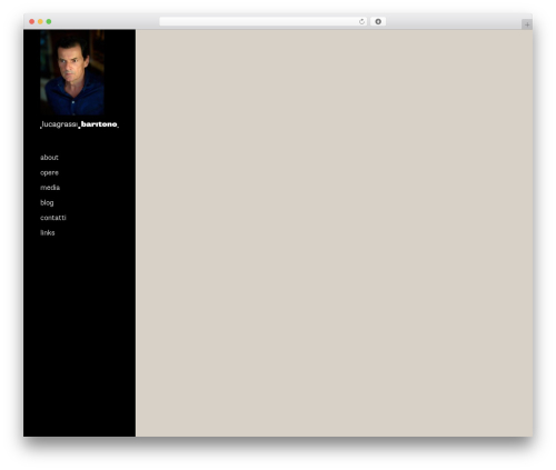 Lucagrassi WordPress theme - lucagrassi.com