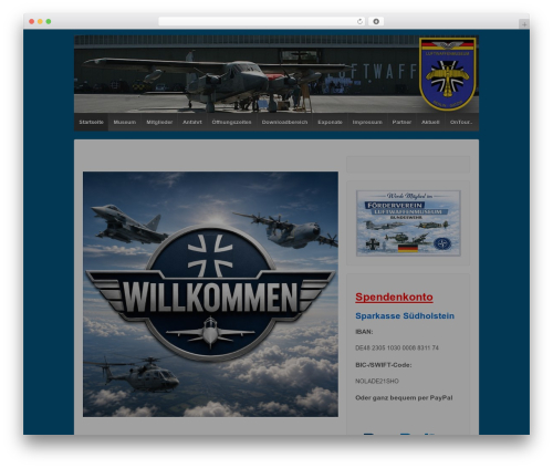 Responsive free WordPress theme - luftwaffenmuseum.org