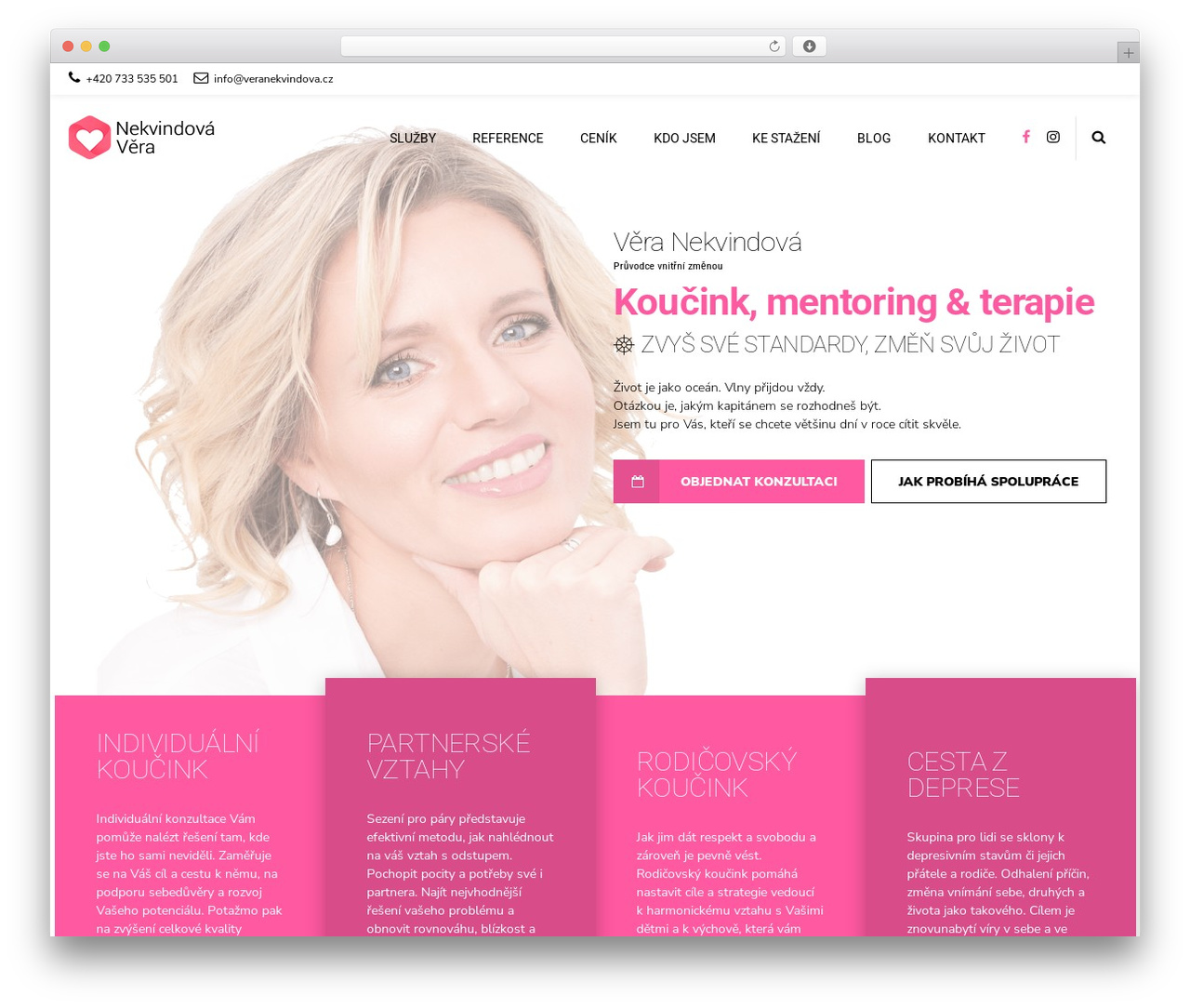 WordPress theme Celeste - www.veranekvindova.cz