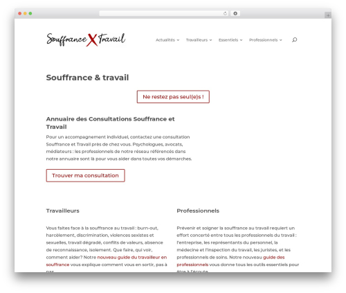 WordPress theme Divi - souffrance-et-travail.com