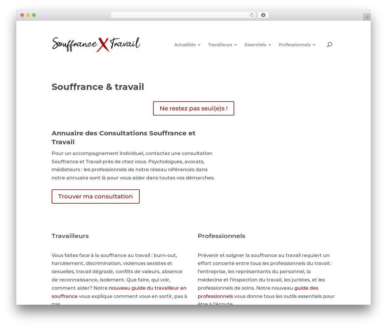 WordPress theme Divi Child - souffrance-et-travail.com WordPress theme Divi Child - souffrance-et-travail.com