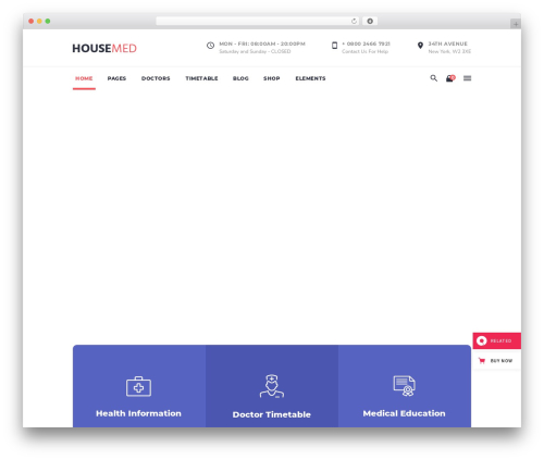 WordPress website theme HouseMed - housemed.qodeinteractive.com