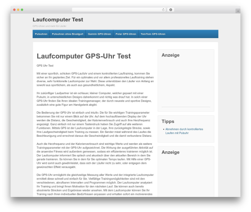 WordPress website theme Responsive Pro - laufcomputer-test.com