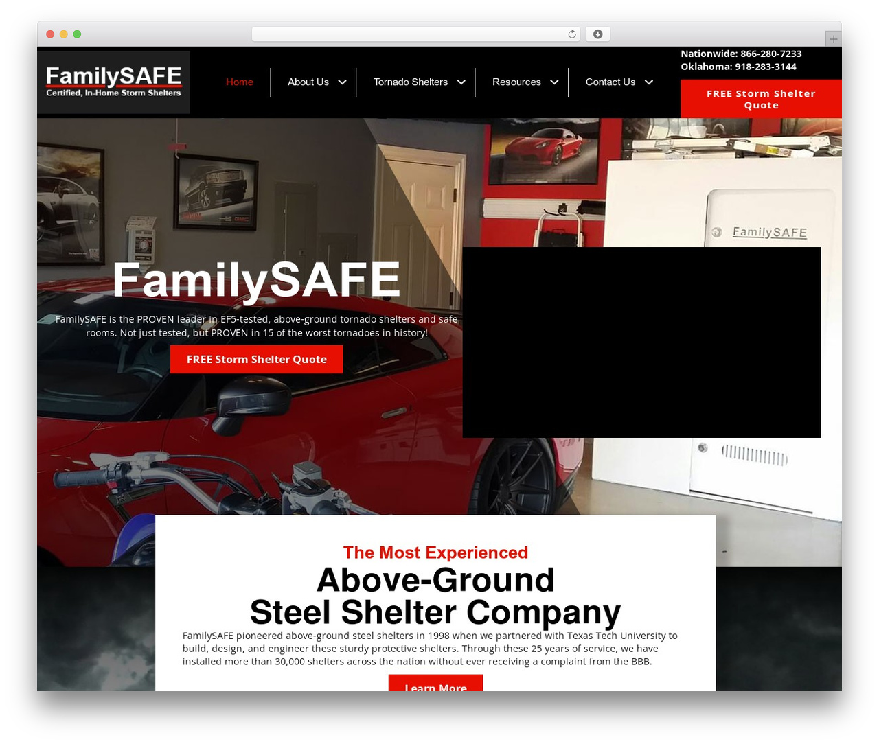 Beaver Builder Theme WordPress theme - www.familysafeshelters.com