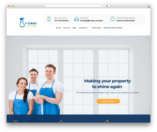 Cleanco WordPress theme - i-clean.services