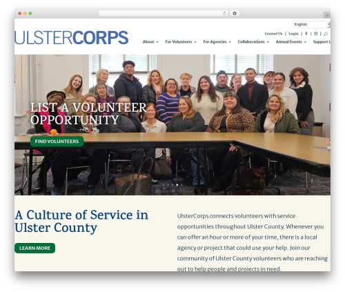 Divi WordPress theme - ulstercorps.org