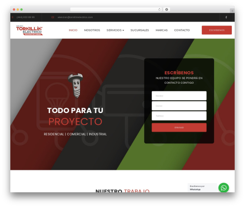 G5Plus Ruby Build WordPress theme - tornillinelectrico.com