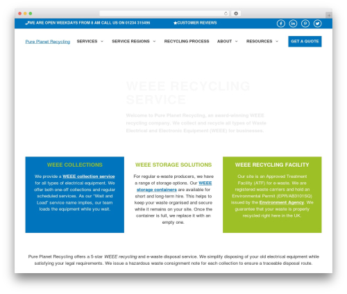 GeneratePress WordPress theme - pureplanetrecycling.co.uk