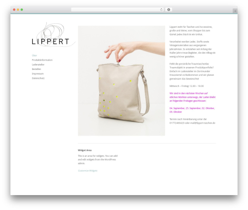 Infinity WordPress theme - lippert-taschen.de