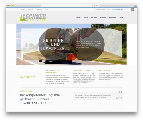 Progressio WordPress theme design - lechner-logistik.it