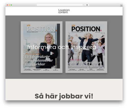 Rare WP theme - lovstromcontent.se