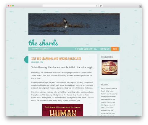 Something Fishy theme WordPress - theshards.ca