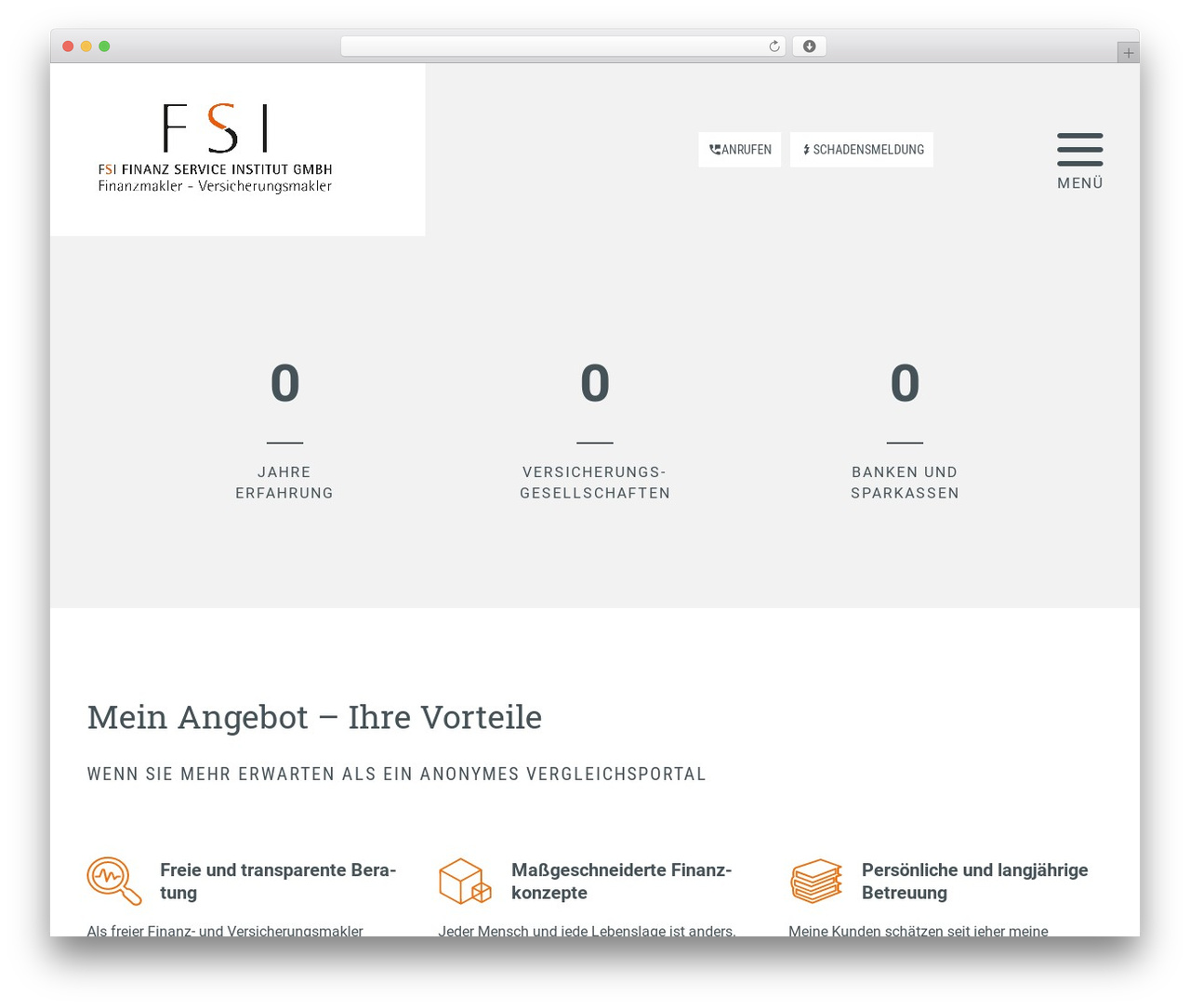 Theme WordPress Premium Theme ONE - finanz-service-institut.de