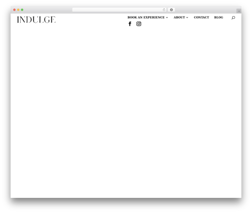 WordPress theme Divi - indulge-food.ch