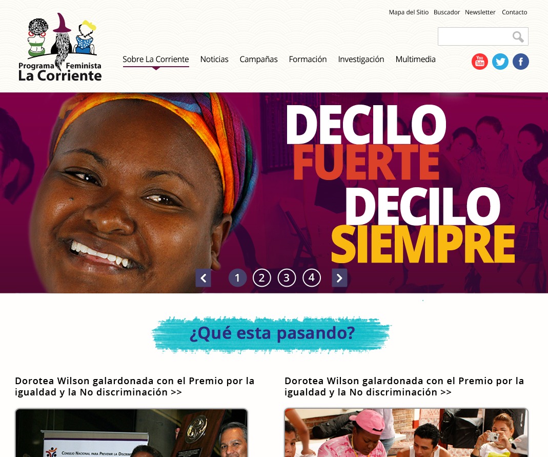 WordPress theme La Corriente