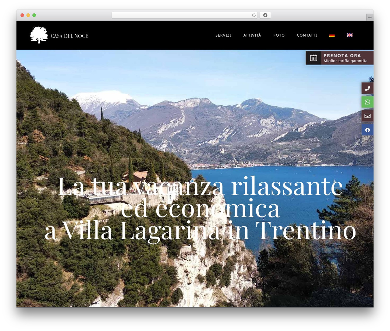 WordPress theme Visual Composer Starter - casadelnoce.it