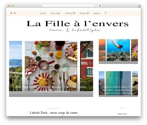 Alder WordPress blog theme - lafillealenvers.com