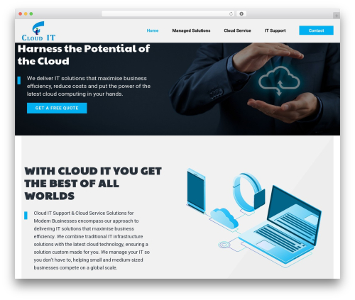 Cloud IT WordPress theme - cloudit-uk.com