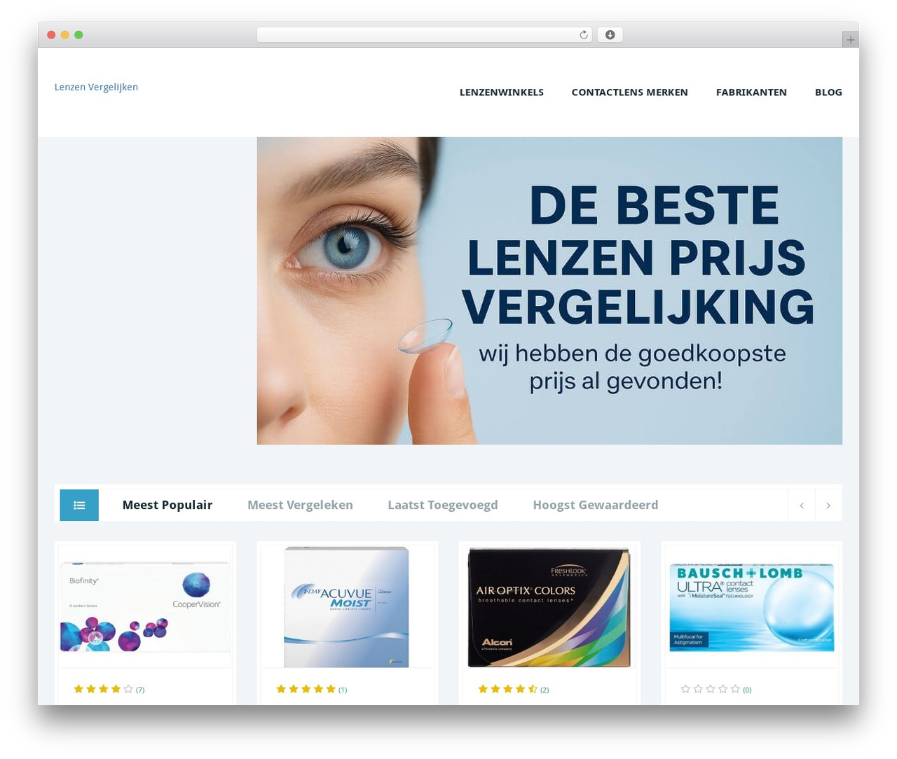 Compare WordPress theme - lenzen-vergelijken.nl Compare WordPress theme - lenzen-vergelijken.nl