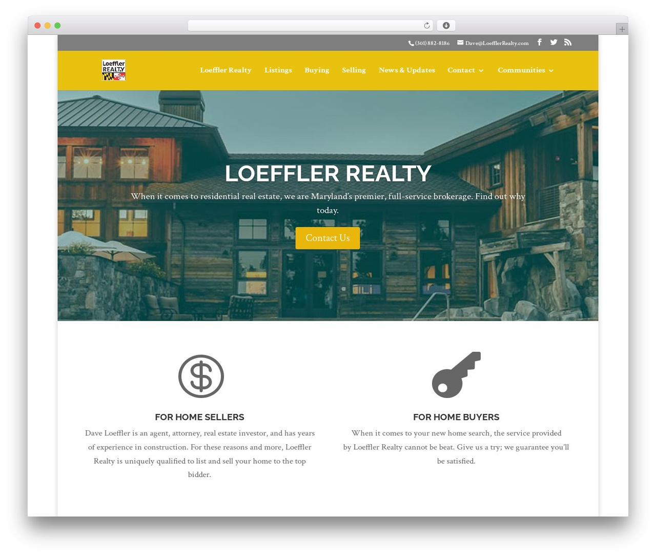 Divi WordPress theme - loefflerrealty.com