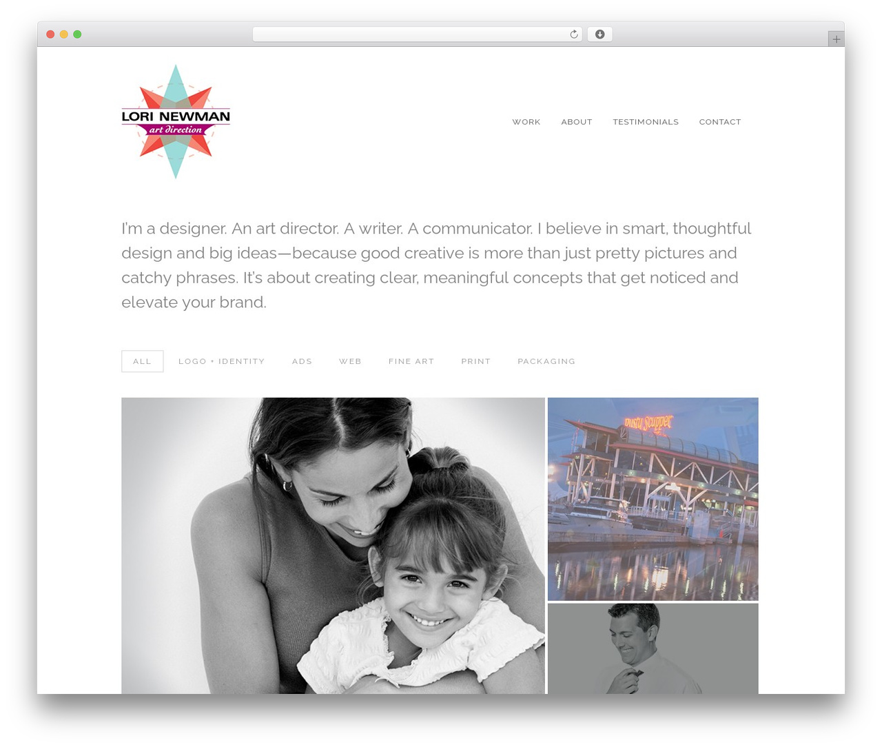 GridStack WordPress theme - lorinewmanart.com
