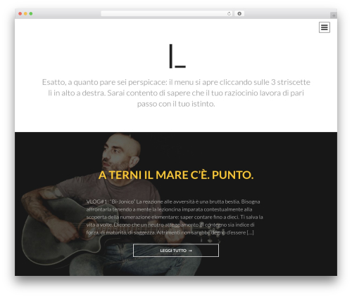 Intergalactic WordPress theme - lucacorrenti.net