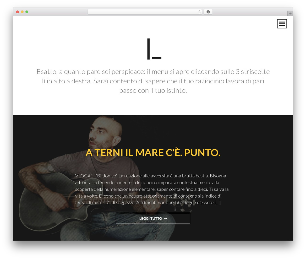Intergalactic WordPress theme - lucacorrenti.net