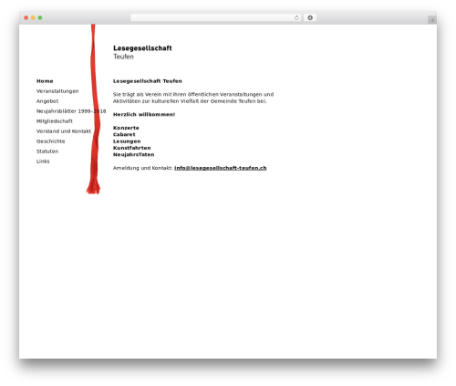 Lesegesellschaft WordPress theme - lesegesellschaft-teufen.ch