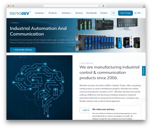 Mikrodev premium WordPress theme - www.mikrodev.com