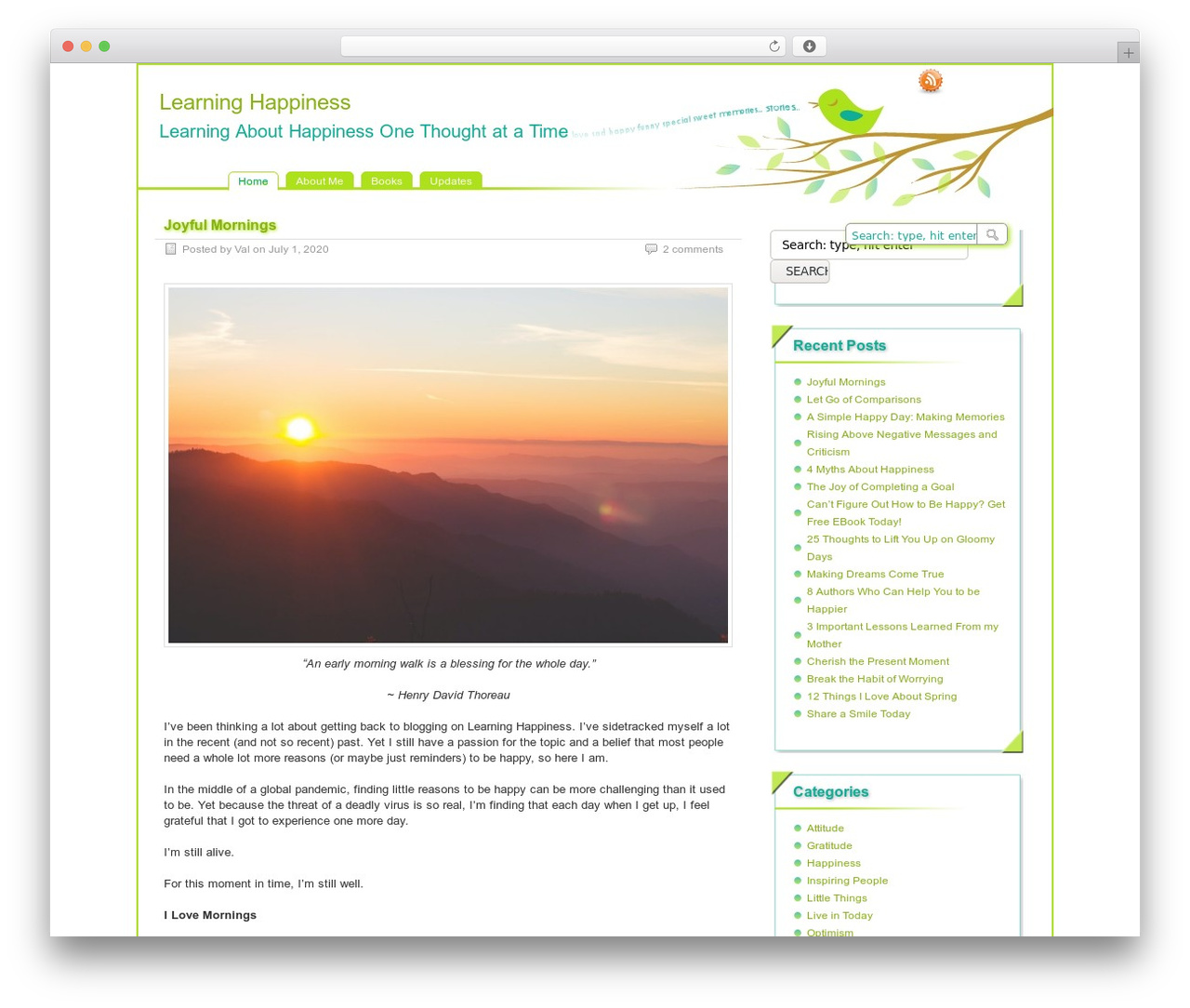 paramitopia WordPress theme - learning-happiness.com