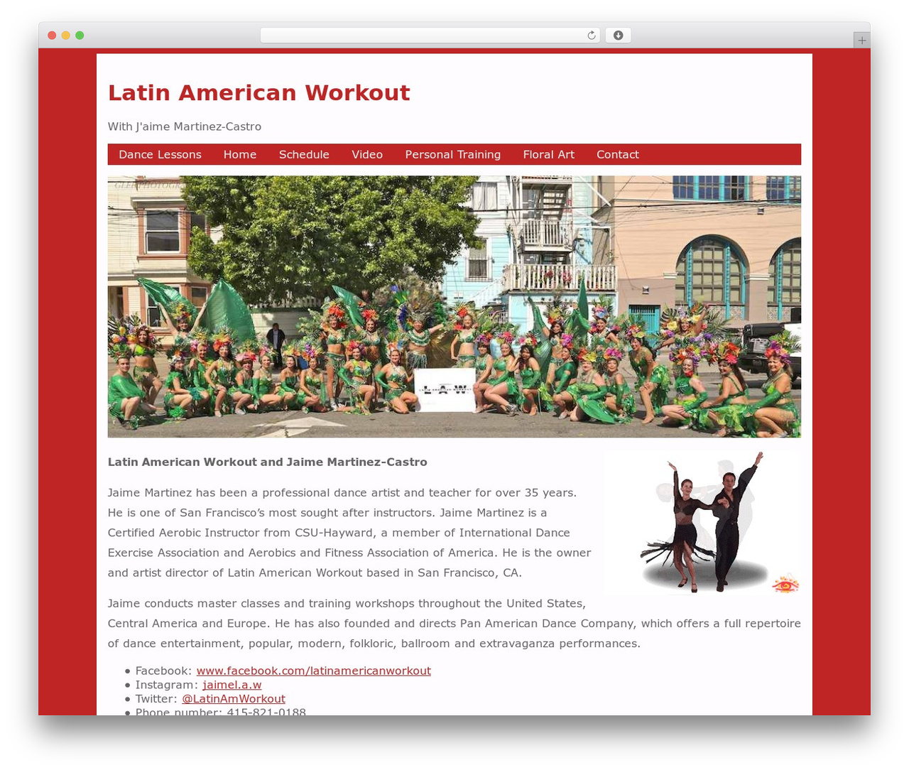 PersonalTrainer WordPress theme - latinamericanworkout.com PersonalTrainer WordPress theme - latinamericanworkout.com