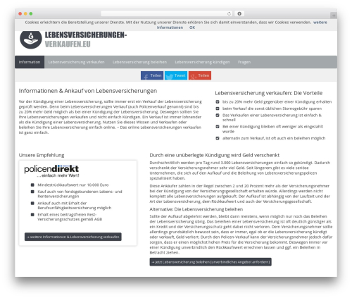 Theme WordPress Affiliate-Theme - lebensversicherungen-verkaufen.eu