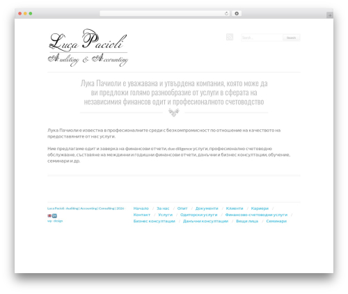 Theme WordPress Foto - lucapacioli.net