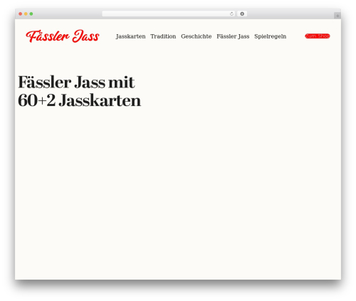 Theme WordPress PageBolt - faesslerspiel.ch