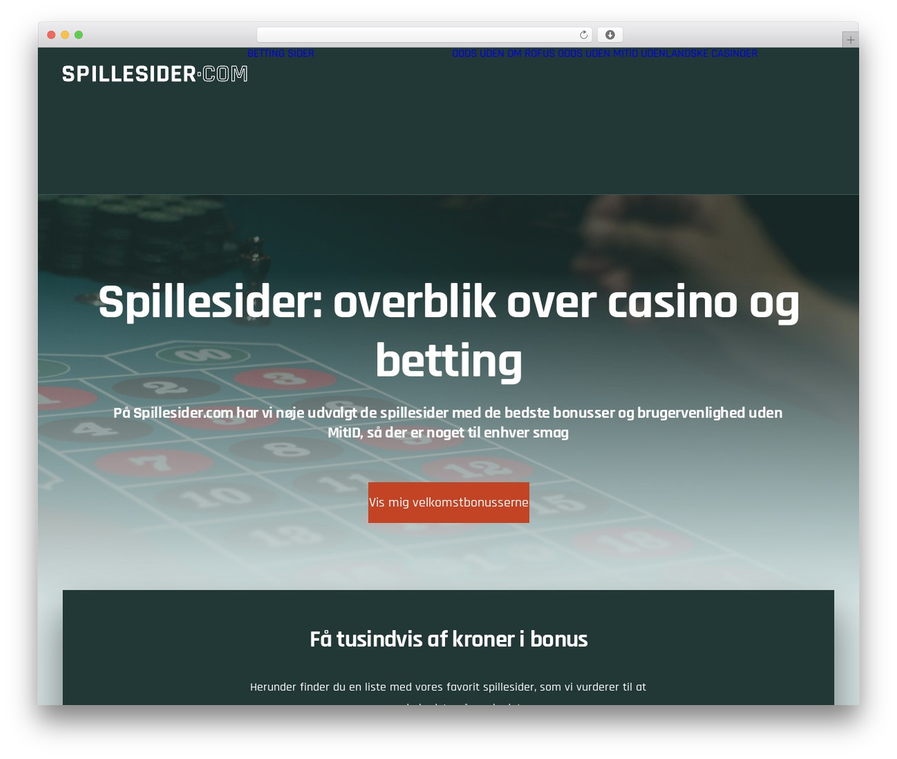 Uncode WP theme - spillesider.com