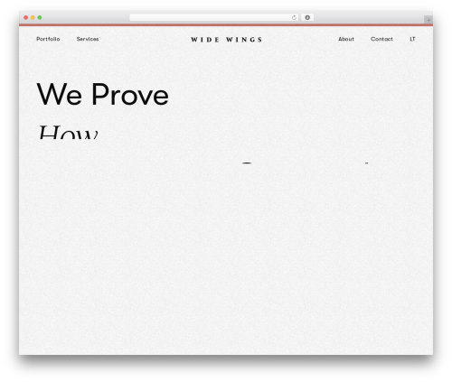 WordPress theme widewings - widewings.eu