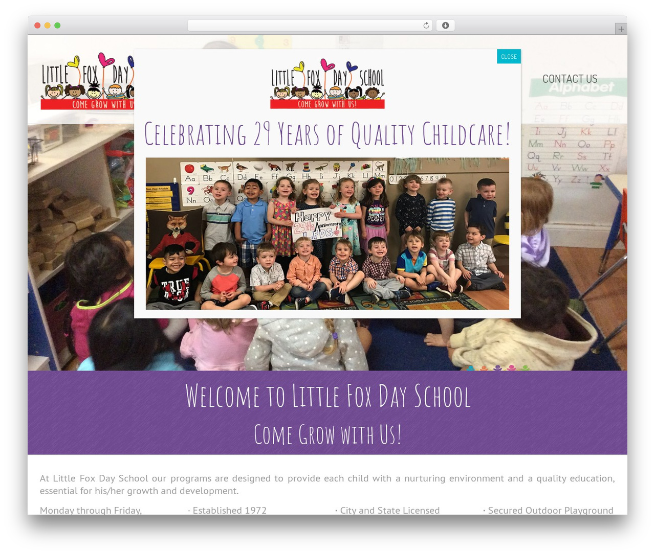 WordPress website theme CMS Kindergarten - littlefoxdayschool.com WordPress website theme CMS Kindergarten - littlefoxdayschool.com