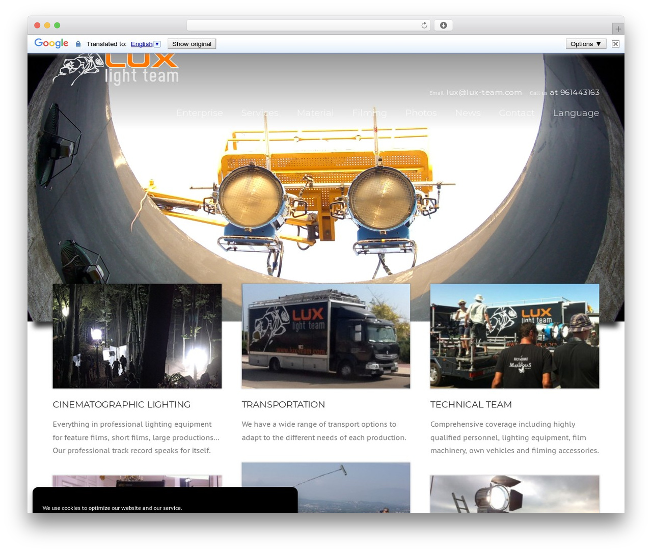 Construction WordPress website theme - lux-team.com