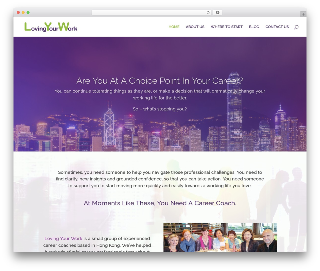Divi theme WordPress - loving-your-work.com