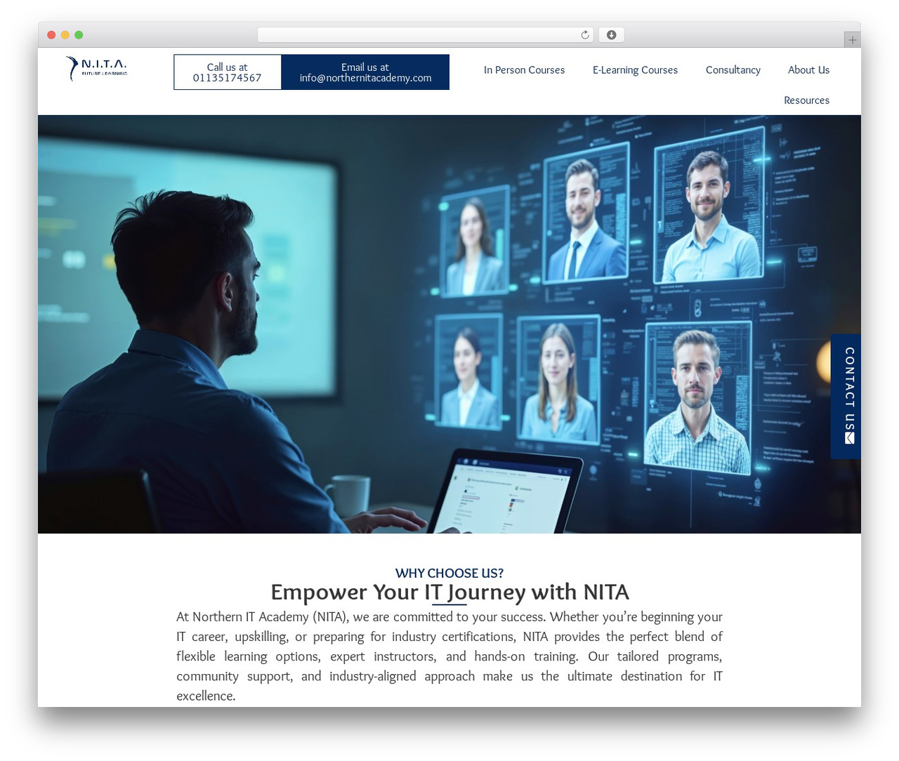 Hello Elementor theme WordPress - northernitacademy.com