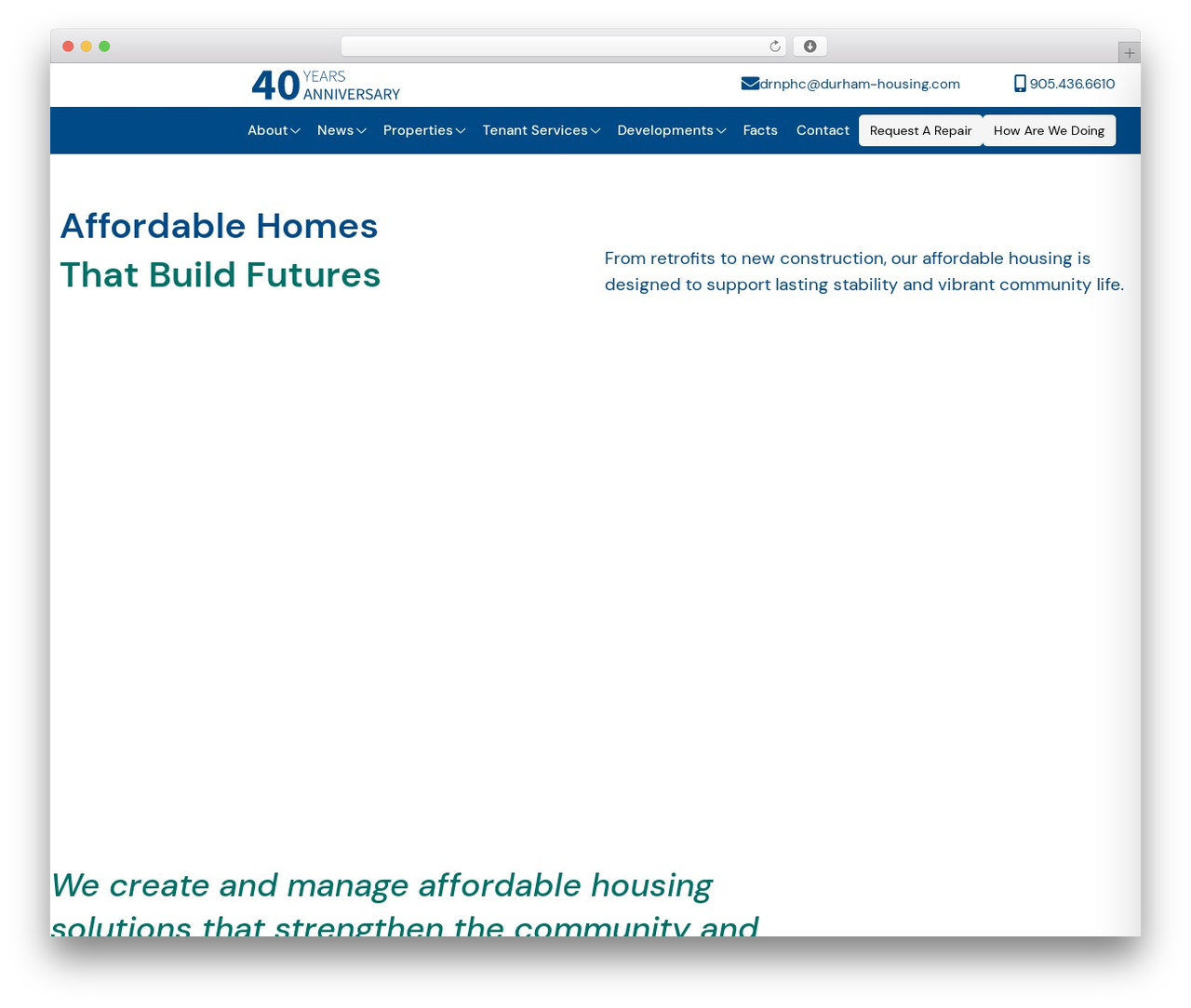 Hello Elementor WordPress theme - durham-housing.com