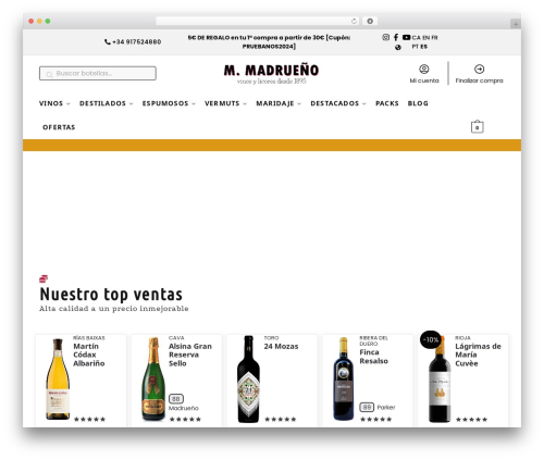 Shoptimizer WordPress theme - marianomadrueno.es