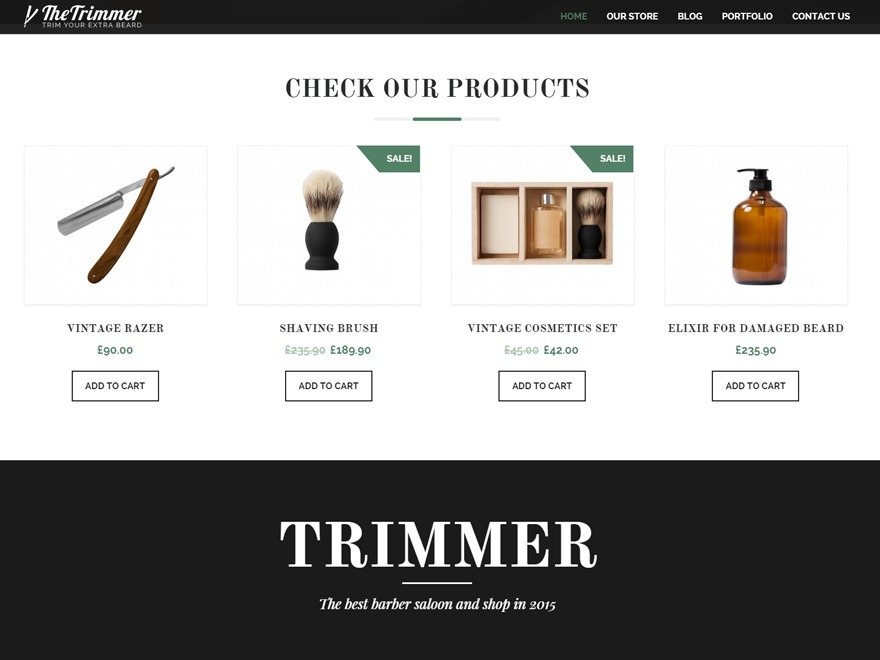 Theme WordPress Trimmer Child by gljivec
