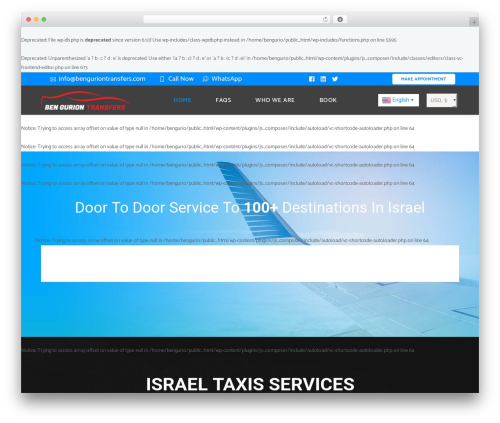 Chauffeur booking system WordPress plugin - benguriontransfers.com