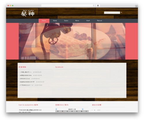 WordPress theme Ruby Tuesday - kamijin.jp