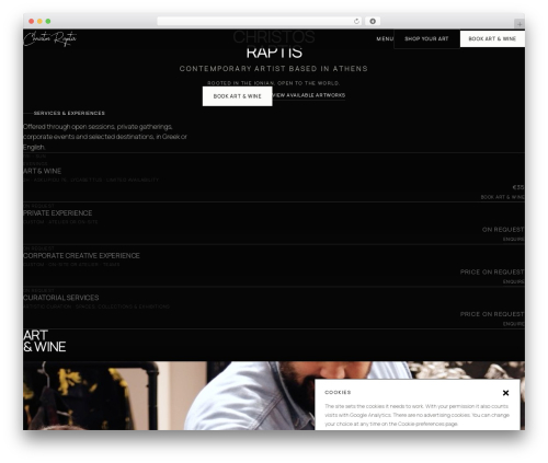 BootScore WordPress theme - chrisraptis.com
