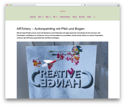 Divi theme WordPress - artchery.ch