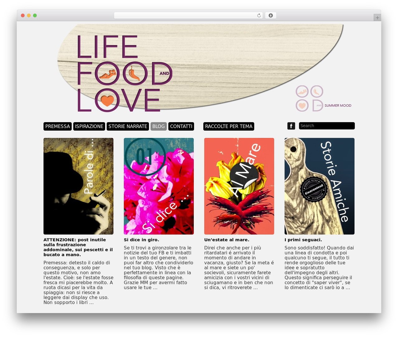 Grid Theme Responsive WordPress theme - lifefoodandlove.it