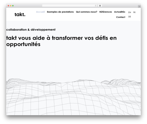 Hello Elementor theme WordPress - takt-consulting.ch