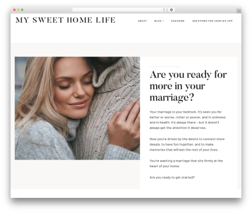 Scribe WordPress theme - www.mysweethomelife.com